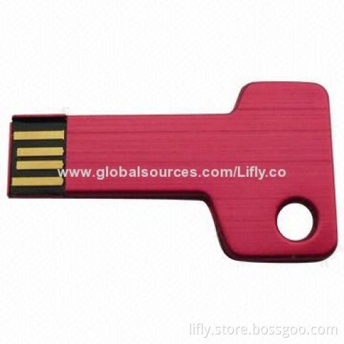 Key-shaped USB flash drives with tiny size, silk or laser logo available